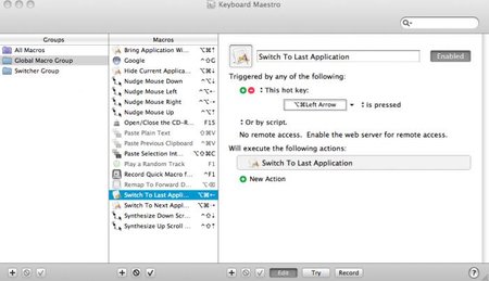 Keyboard Maestro 6.1 (Mac OS X)