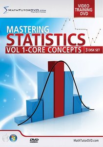 Math Tutor DVD – Mastering Statistics: Volume 1, 3 DVD-set
