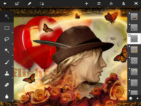 Adobe Photoshop Touch v1.7.0 iPad Apple iOS