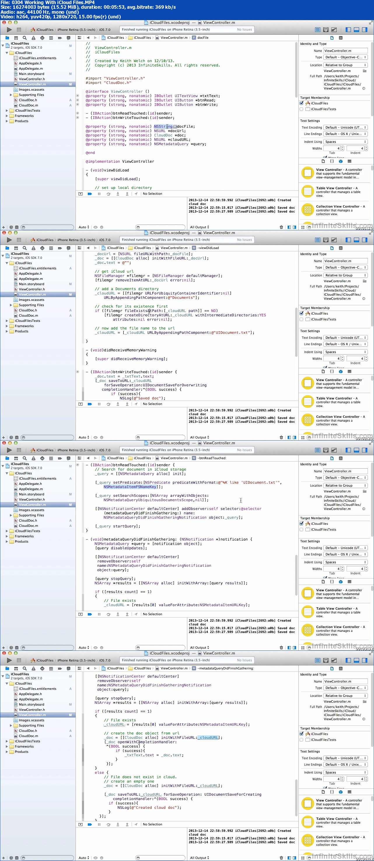 InfiniteSkills - Mastering iOS Development Training Video