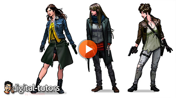 Dixxl Tuxxs - Creating Female Character Thumbnails in Photoshop