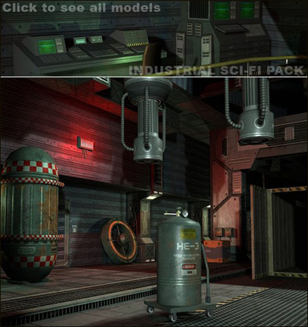 DEXSOFT-GAME: Industrial SCI-FI model pack