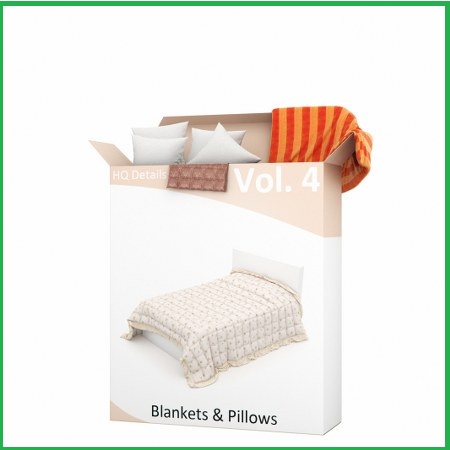Q Details – Vol.4 Blankets & Pillows 毛毯/枕头3D模型