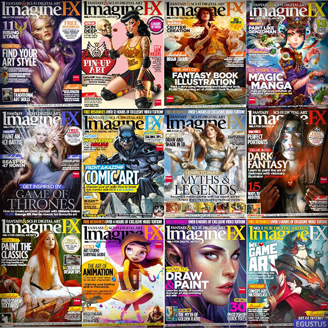 ImagineFX Magazine 2014 Full Collection (including Christmas issue)