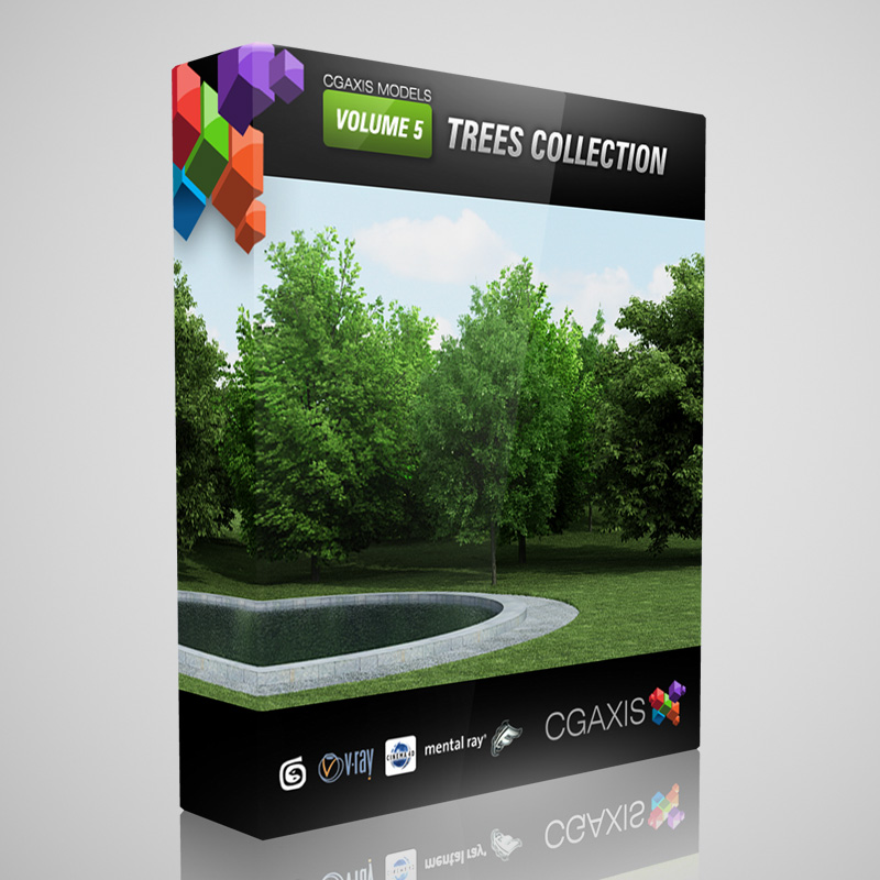 CGAxis Models Volume 5: Trees 树木模型合集