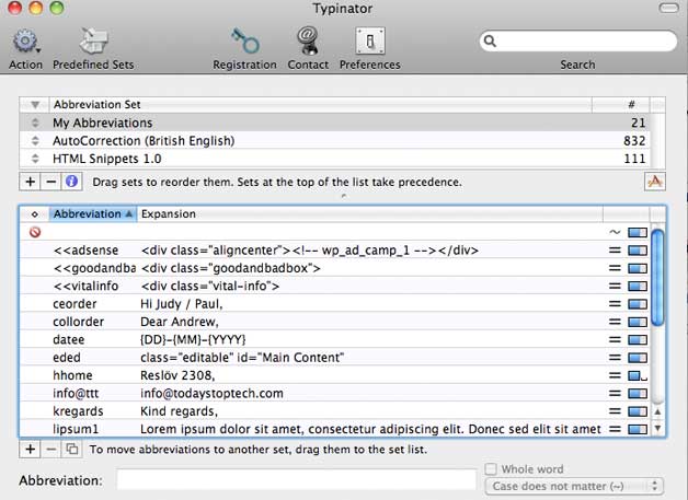 Typinator v6.2 Multilingual Mac OS X