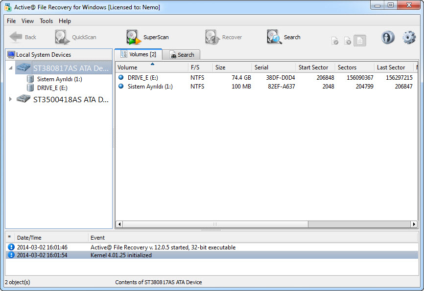 Active Partition Recovery Professional 12.0.1