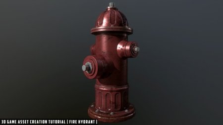 Sellfy – 3D game asset creation tutorial fire hydrant