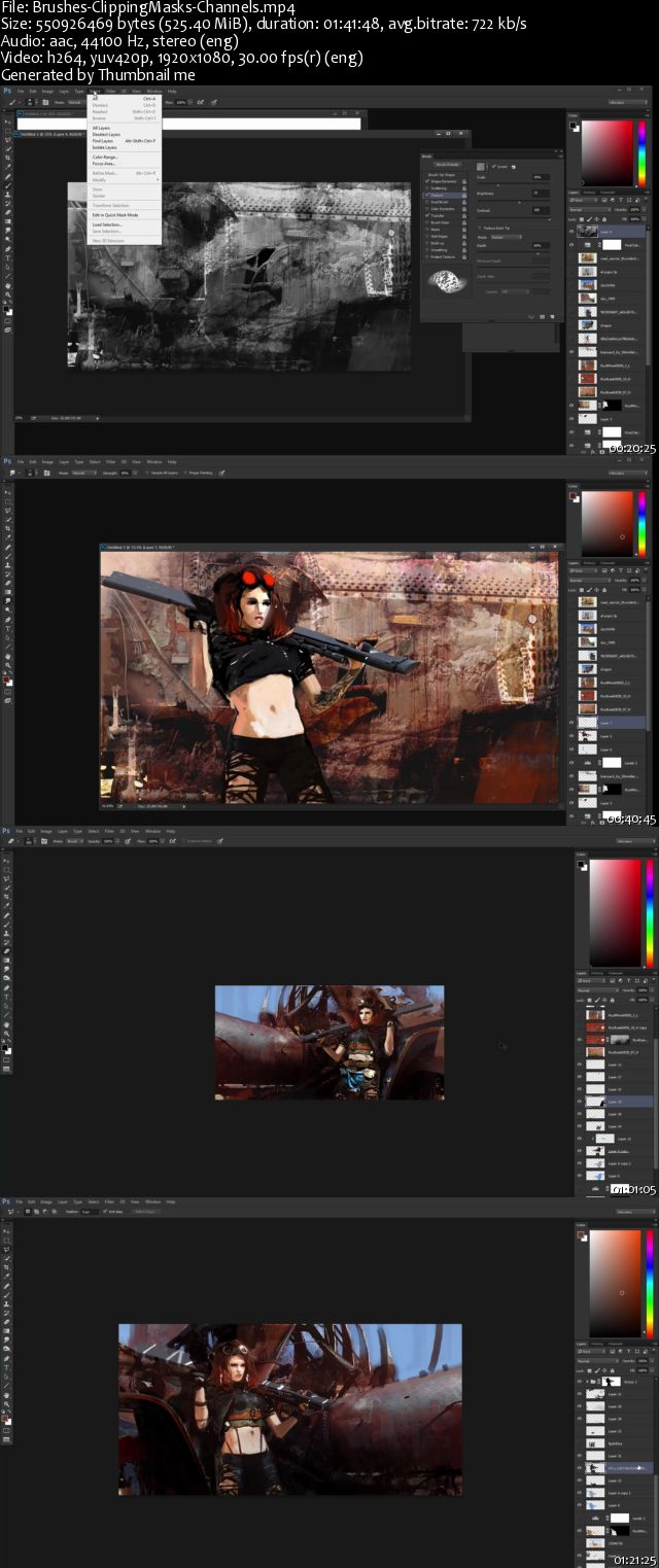 Gumroad - Photoshop 101 - Brushes, Clipping Masks and Channels in Painting
