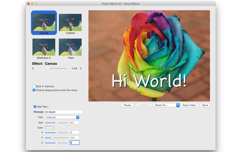 Photo Effects 2 Visual Effects v4.0.0 Mac OS X