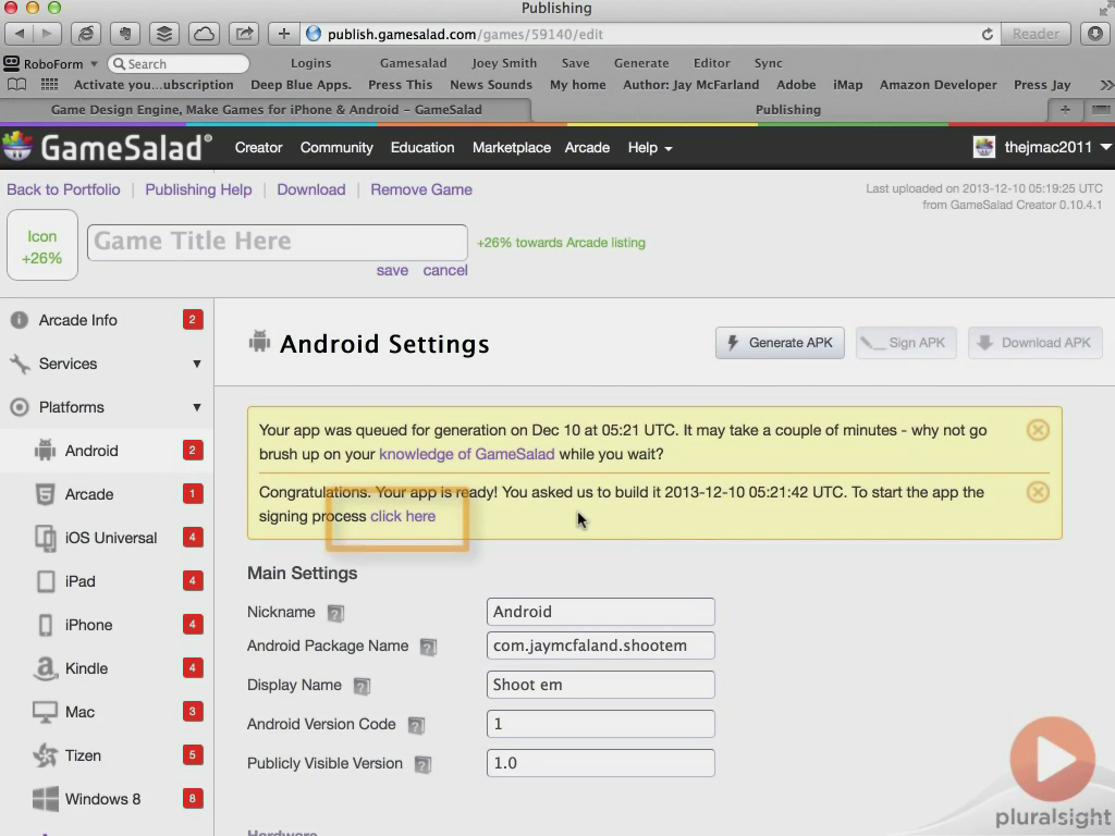 Pxxx - Deploying GamesSalad Games for Testing (2014) [repost]