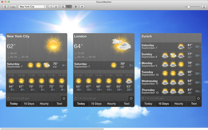 ClassicWeather HD 1.7 Multilingual MacOSX