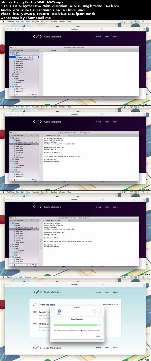 Tutsplus - Powerful Static Sites With Cactus for Mac