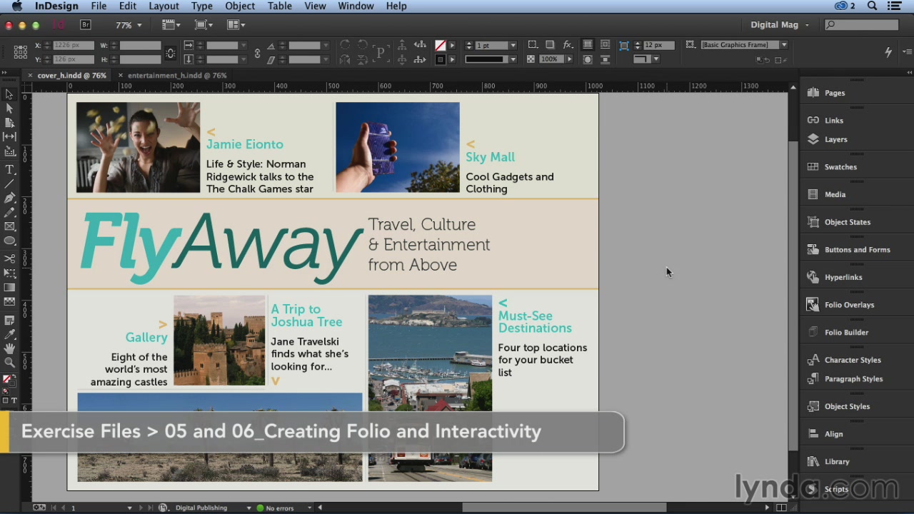 Lynda - Designing a Digital Magazine [repost]