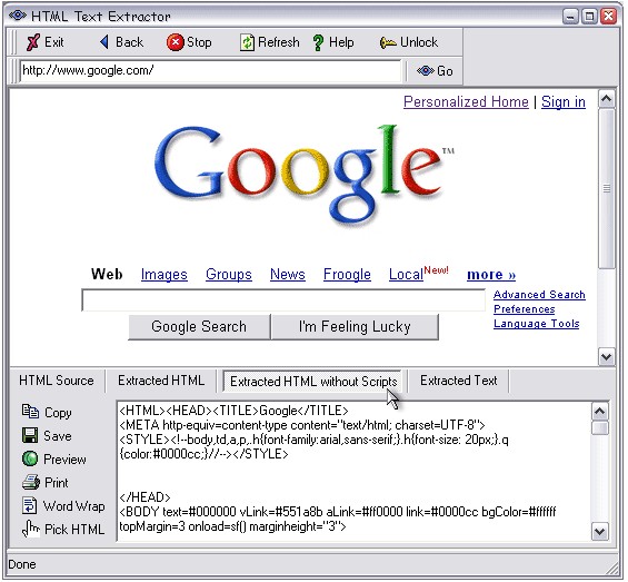 HTML Text Extractor 1.5