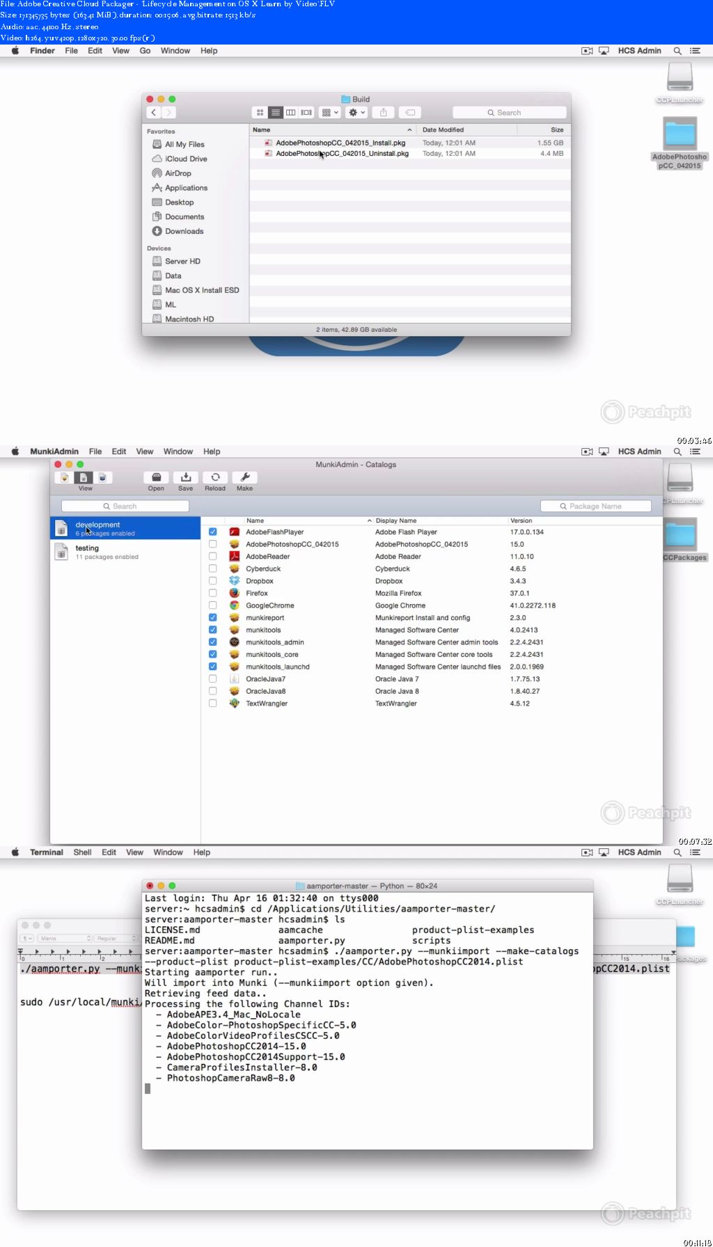 Peachpit - Lifecycle Management on OS X Learn by Video