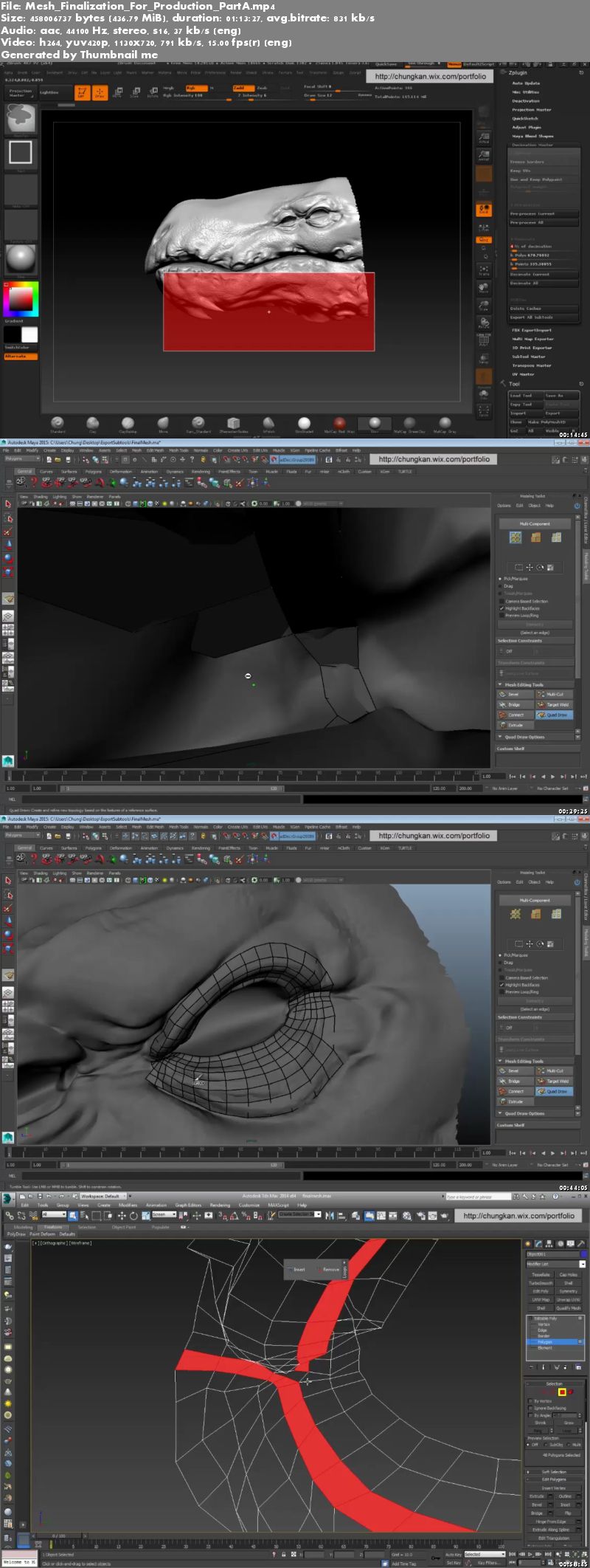 Finalizing Base Mesh Topology For Production by Chung Kan