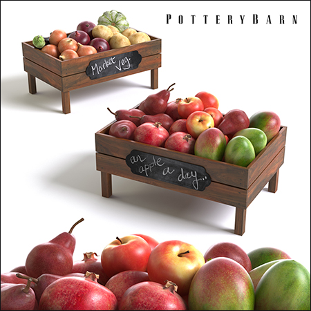 Pottery Barn Stackable Fruit and Vegetable Crates