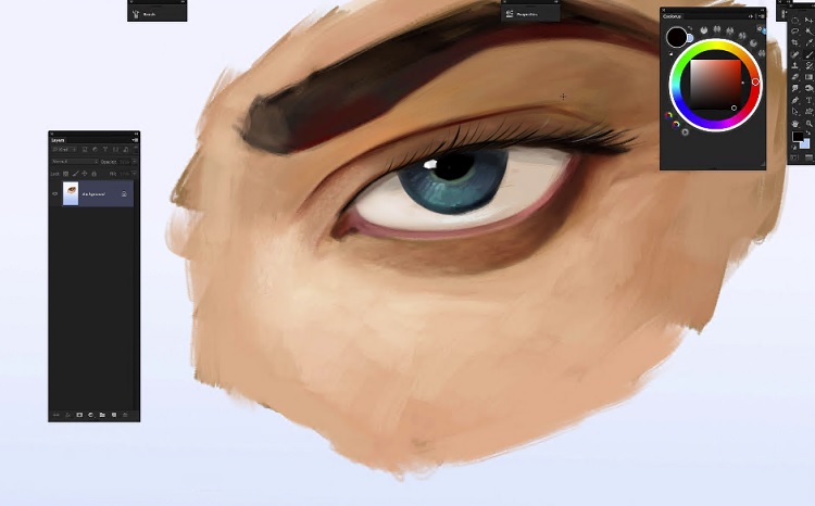 Gumroad – How To Paint Eyes Digital Painting Tutorial by Dan Luvisi