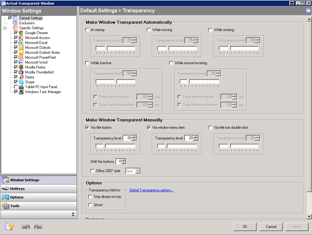 Actual Transparent Window 8.14 Multilingual