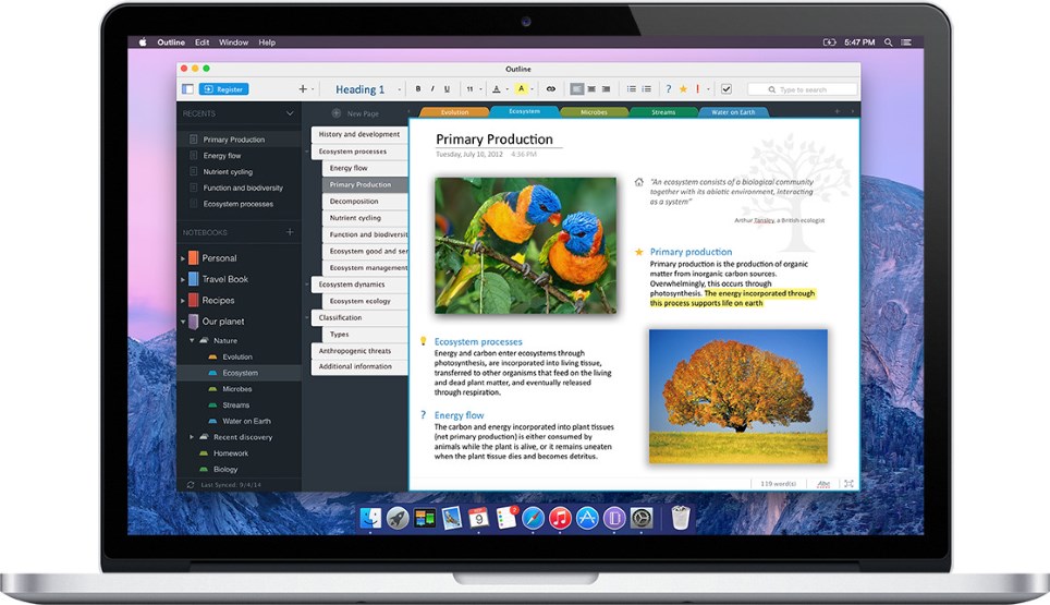 Outline 3.21.5 MacOSX