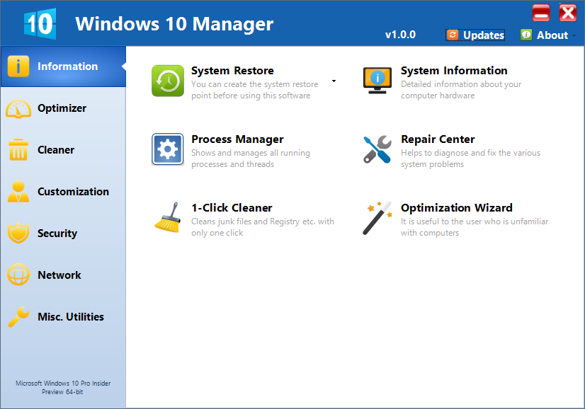 Yamicsoft Windows 10 Manager 3.0.8 Multilingual