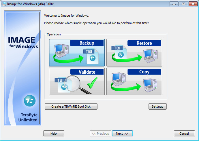 TeraByte Drive Image Backup and Restore Suite 3.00c Retail