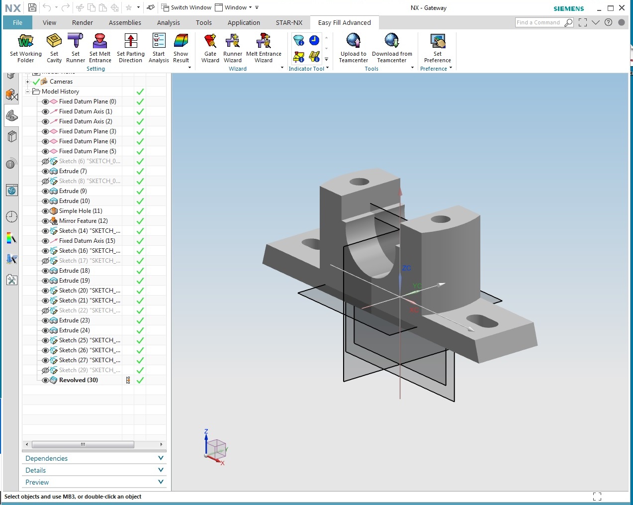 Mold Wizard Easy Fill Advanced 2.20190325 for NX 1847 Series