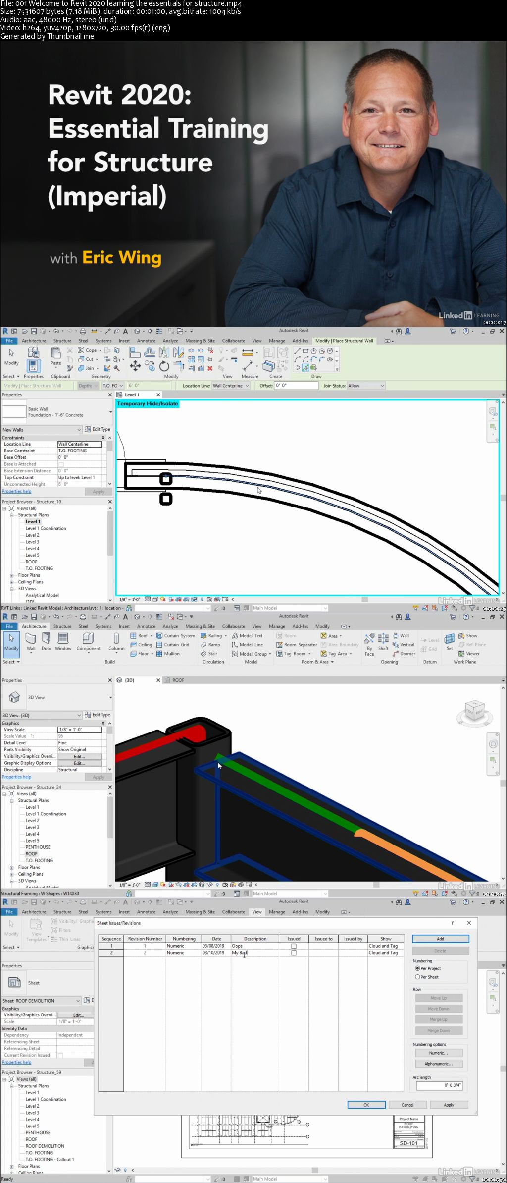 Revit 2020: Essential Training for Structure (Imperial)