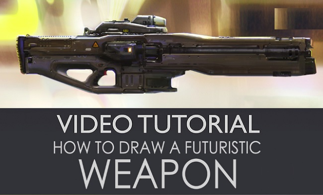 Gumroad – How to Draw a futuristic weapon