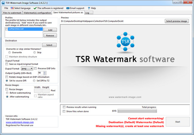 TSR Watermark Image Software v 2.4.2.2
