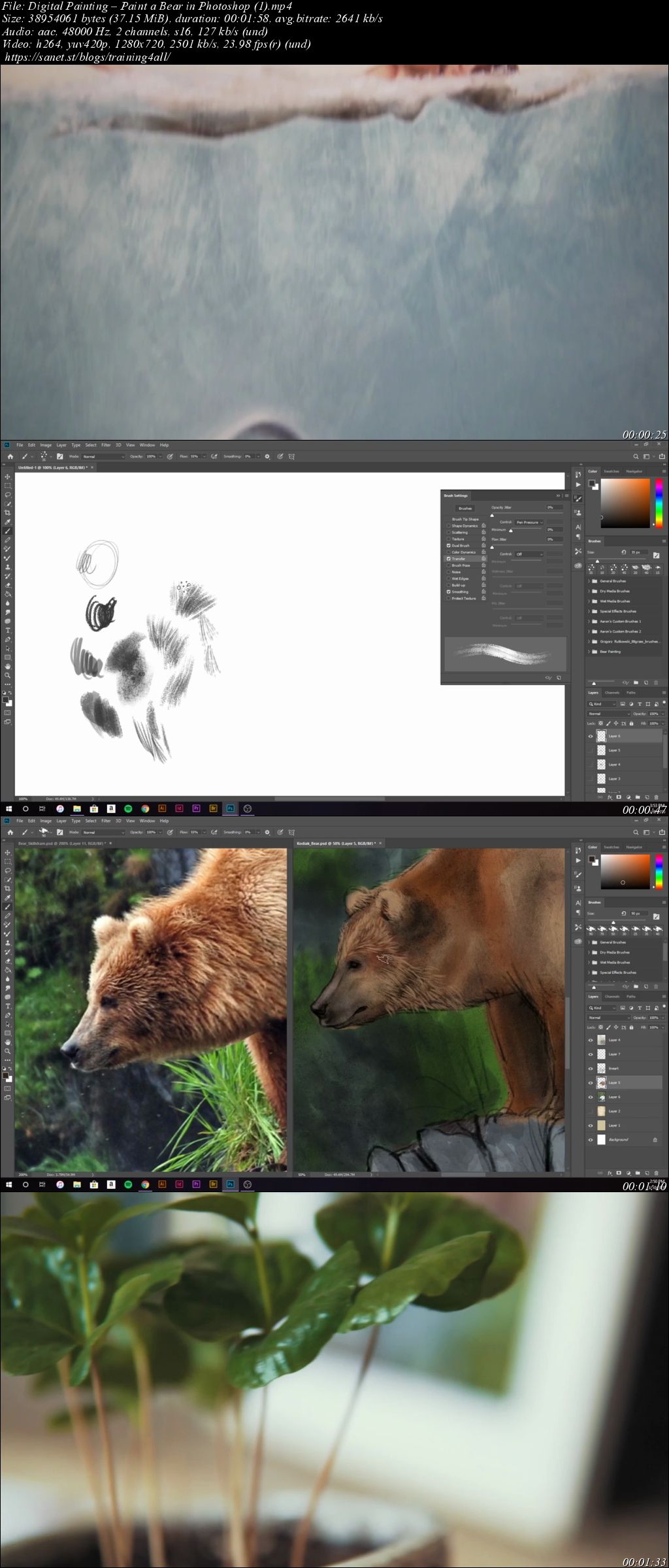 Digital Painting – Paint a Bear in Photoshop