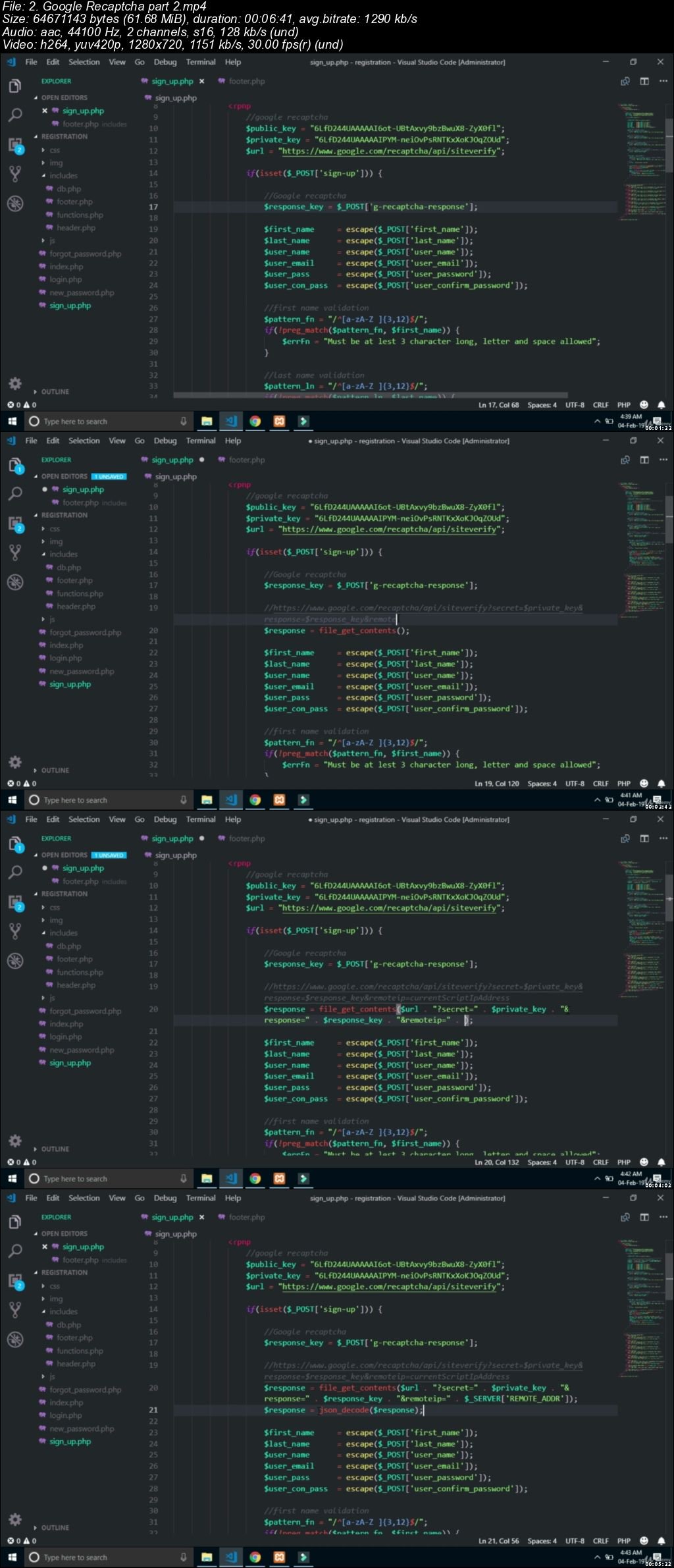 Secured Login Registration System in PHP - Email Activation
