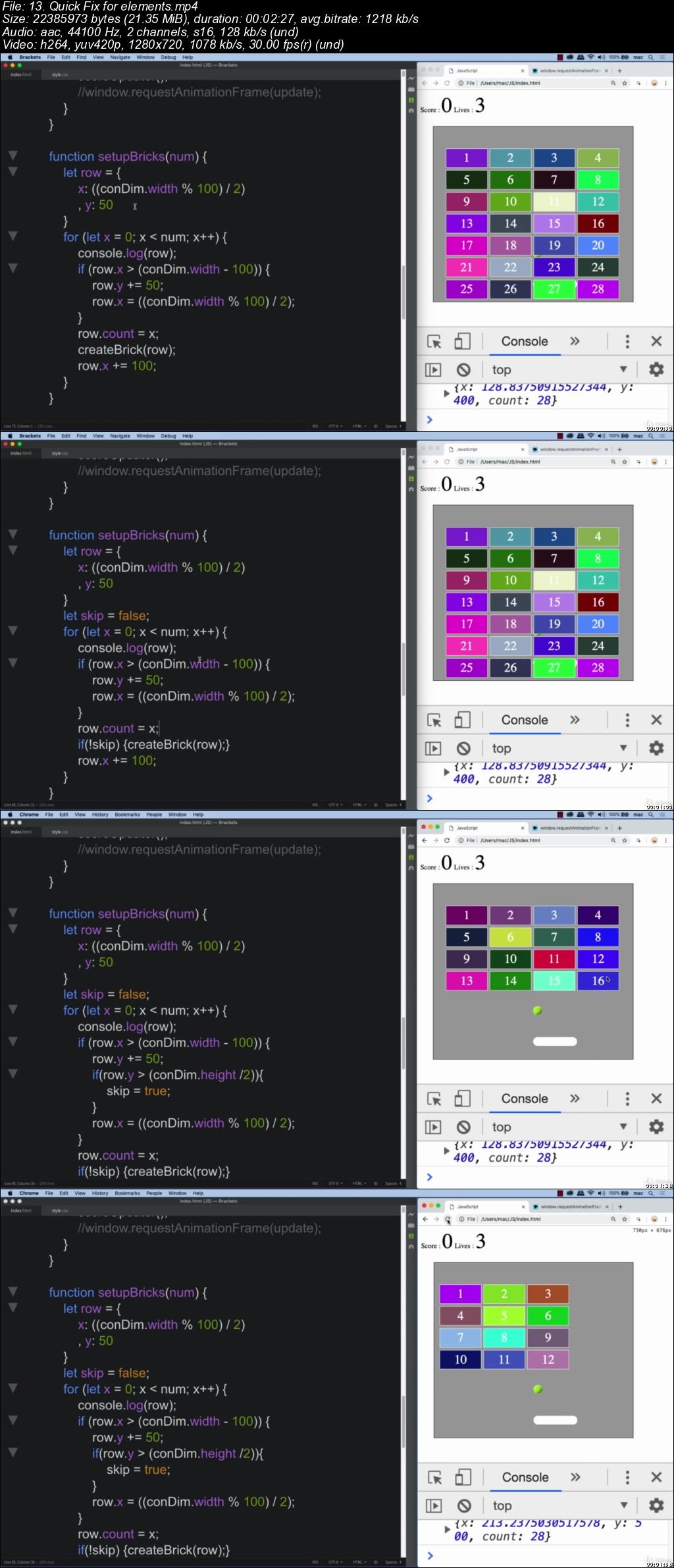  JavaScript Breakout Game from scratch with only JavaScript 