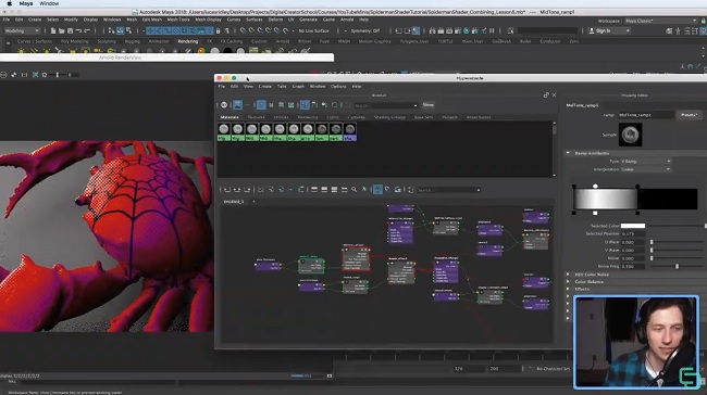 Skillshare – Create a Spider-verse Halftone Shader in Maya