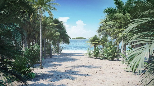 CGAxis – Palm Trees 3D Models Collection Volume 110