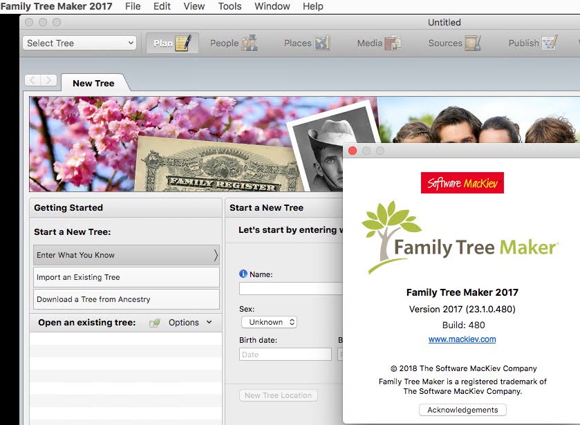 Family Tree Maker 2017 v23.1.0.480 macOS