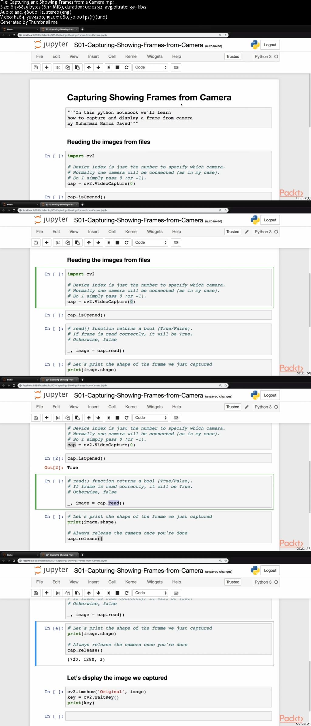 OpenCV 4 Computer Vision with Python Recipes