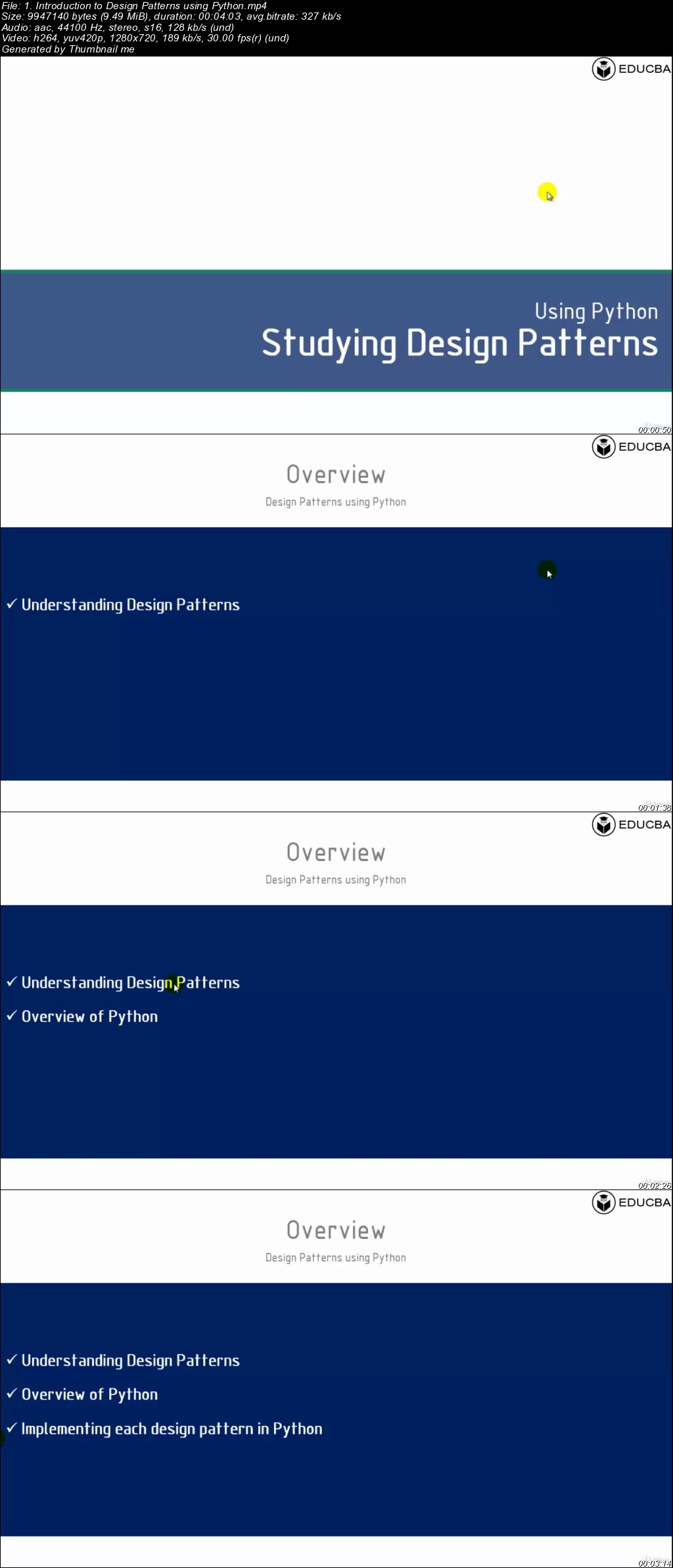  Design Patterns using Python 