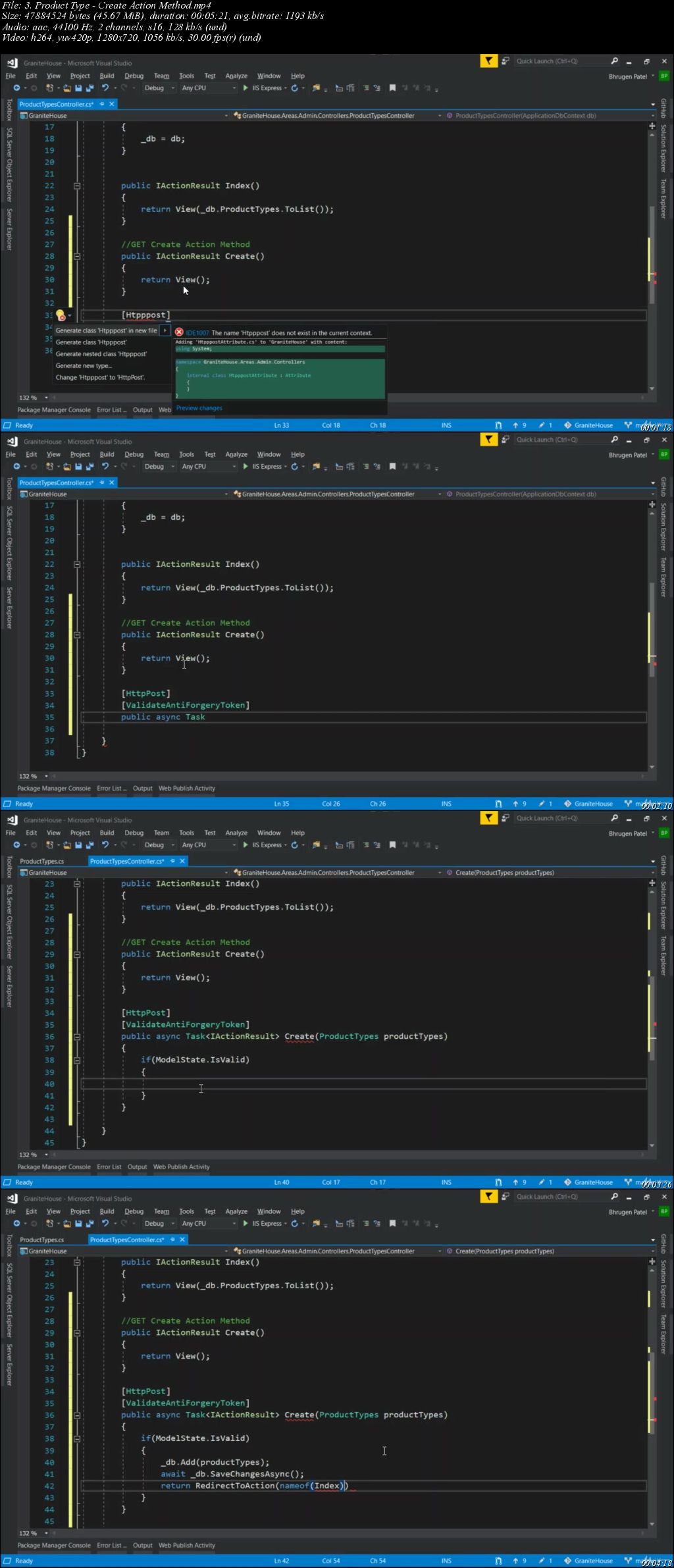 Complete ASP.NET Core 2.1 Course