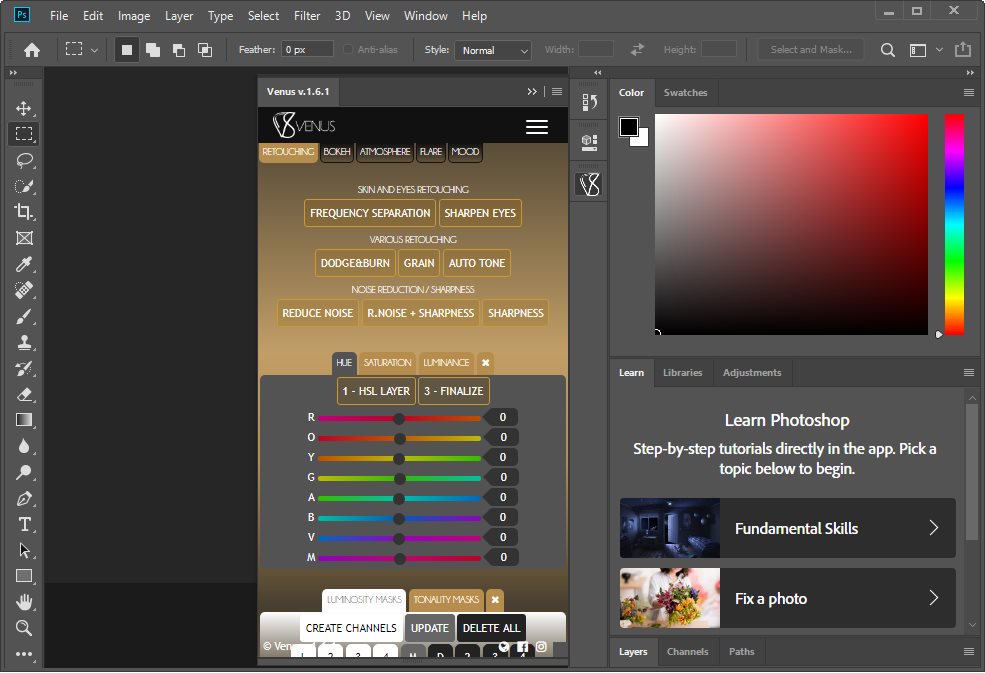 Venus Retouch Panel 1.6.1 (Win/macOS)