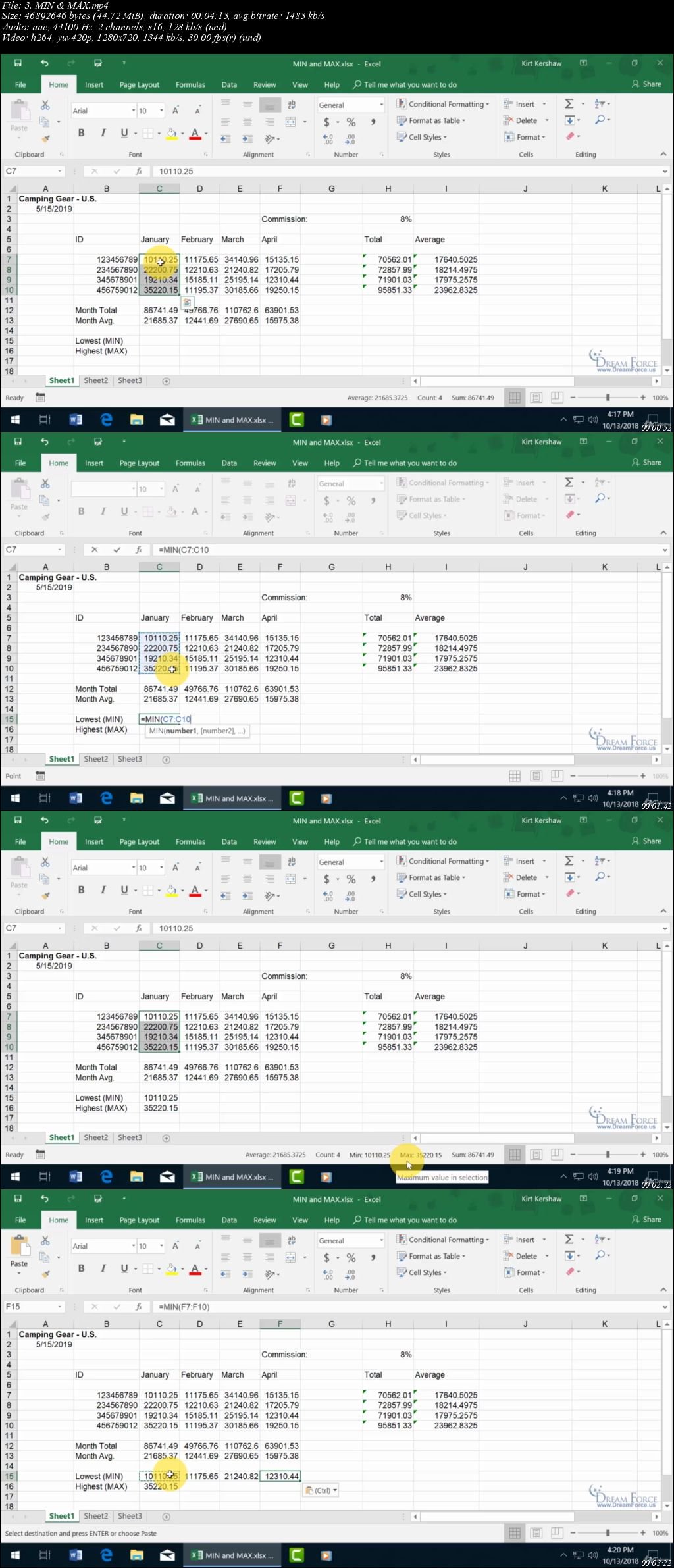 Microsoft Excel 2019 Level 1 - Beginner Excel 2019