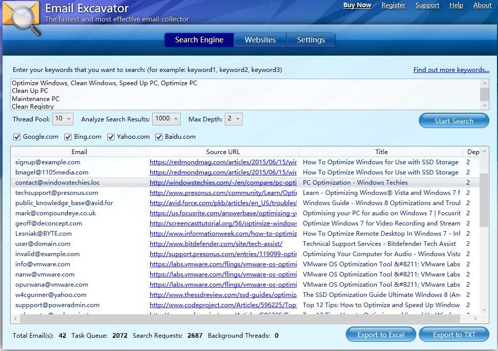 Email Excavator 2.2.0.0 Multilingual