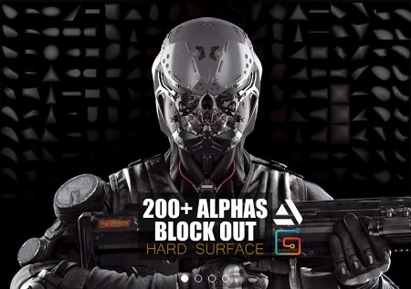 Gumroad – Zbrush 200+ Alphas Block Out Hard Suface