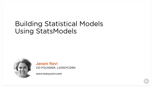 Building Statistical Models Using StatsModels