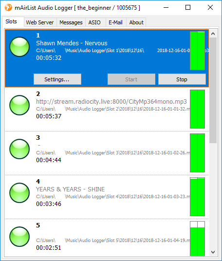 mAirList Audio Logger Professional Edition 1.3.6 Build 181