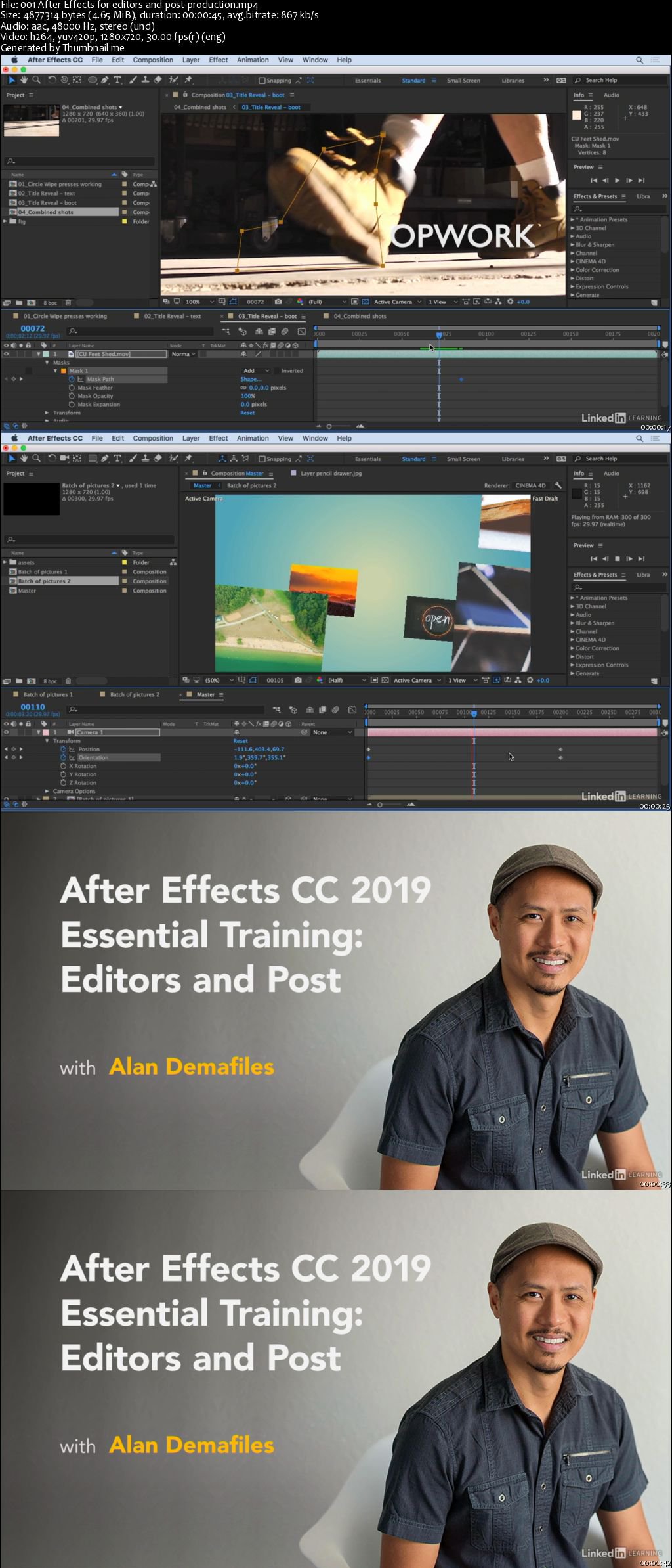 After Effects CC 2019 Essential Training: Editors and Post