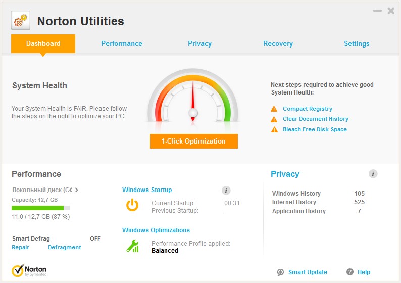 Symantec Norton Utilities 16.0.2.14