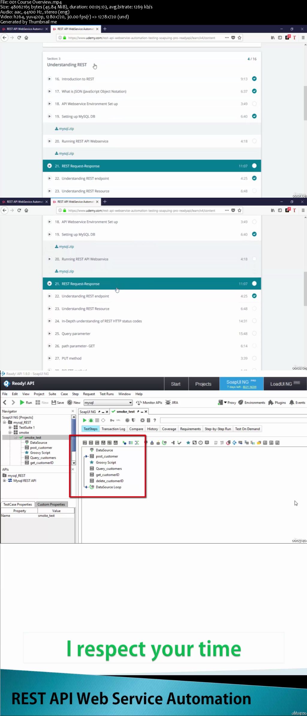 REST API WebService Automation testing SoapuiNG PRO ReadyAPI