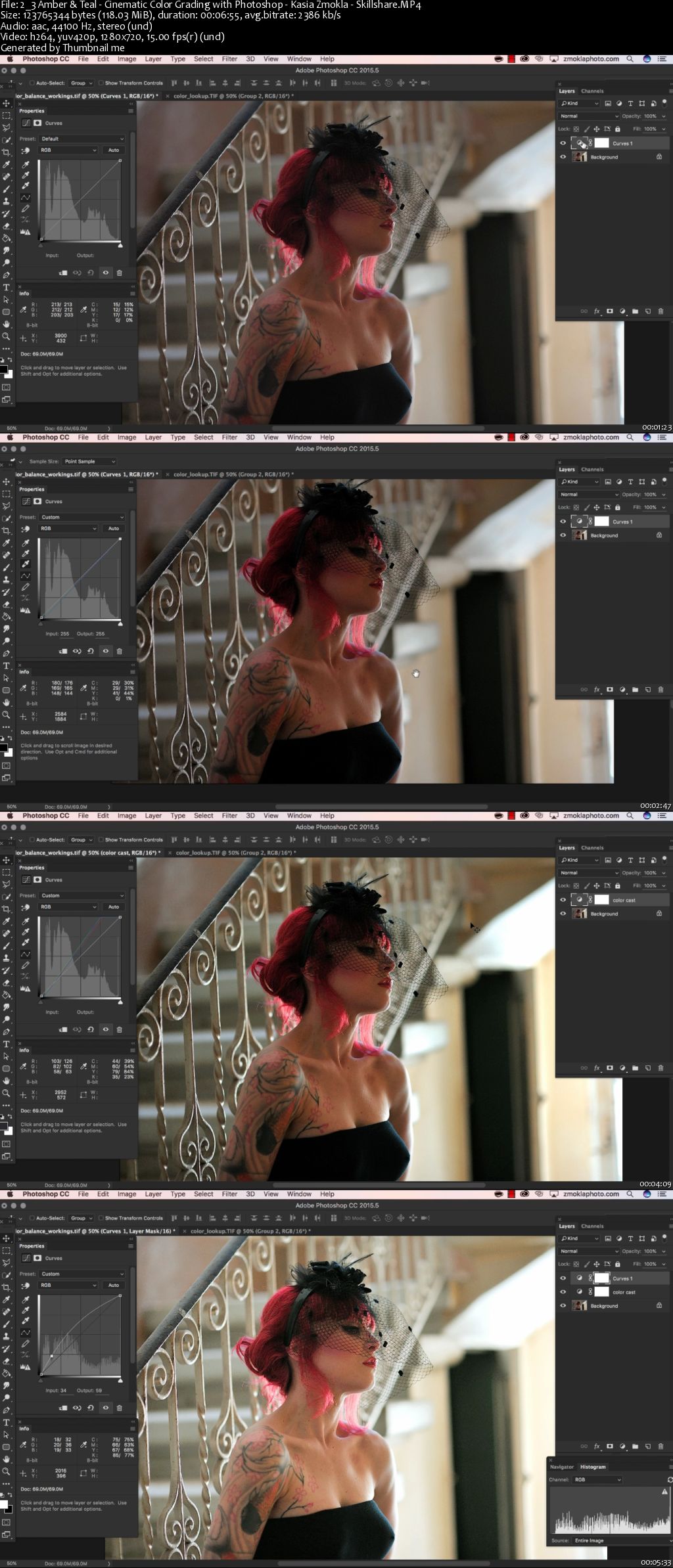 2/3 Amber & Teal - Cinematic Color Grading with Photoshop